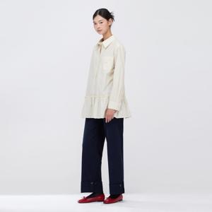 [씨씨콜렉트] 셔링 페플럼 셔츠 C254MSC702