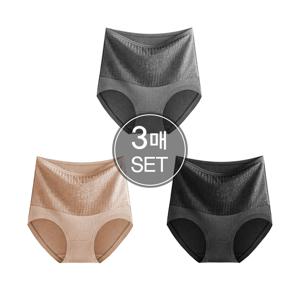 하이웨스트 기모 팬티 3장 세트 자체제작  복부 보온 여성 발열 이중안감 여자 속옷