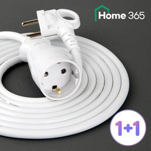 1+1 홈365 국산 전기 연장선 멀티탭 원형 1구 7M / 16A 캠핑 리드선