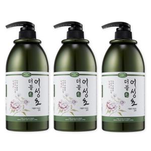 더블모 어성초 약산성 샴푸 대용량 1000ml x3개 / 두피, 탈모 증상 케어