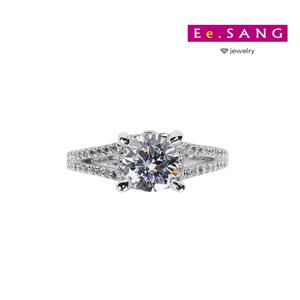 /18k IGI 1캐럿 랩 다이아몬드 티파 반지