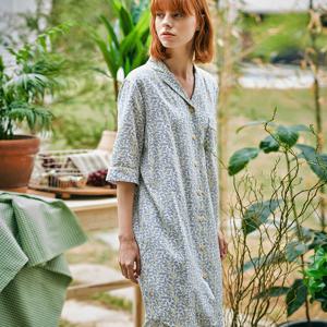 [선데이라운지]여자 옐로우아이비 코튼레이온 원피스 세트 SWSBC072