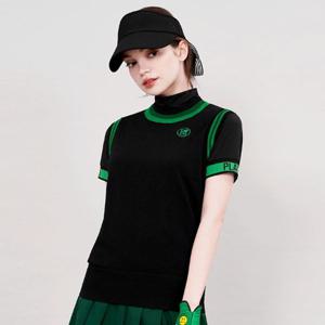 [하프클럽] 그린퀸 리네트 여성골프 쿨니트 조끼 여자여름골프베스트 여름쿨조끼 골프조끼