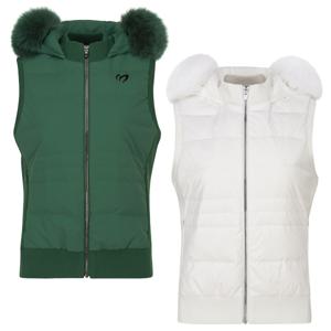 양말사은품 [마스터바니] 여성 구스 다운 니트 믹스 폭스퍼 방풍 베스트 421