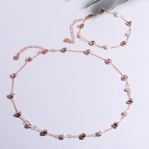 헤레시 담수진주 하트목걸이/팔찌 SET(5mm) SET0375