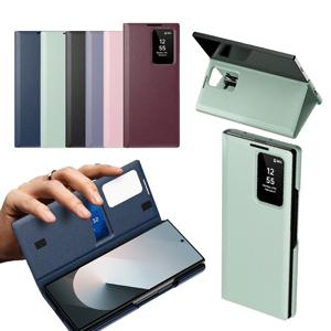 갤럭시 z폴드 7 6 5 4 3 스마트 윈도우 뷰커버 가죽 카드 케이스