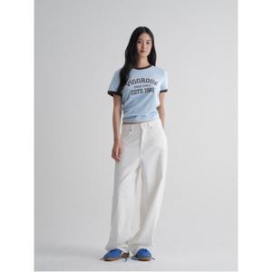 그래픽 링거 티셔츠 - 스카이 블루 (355742LY8Q)