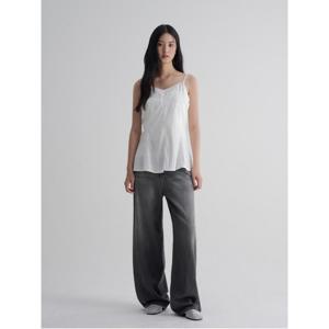 [무료반품] 페플럼 슬리브리스 탑 - 화이트 (115765AY41)