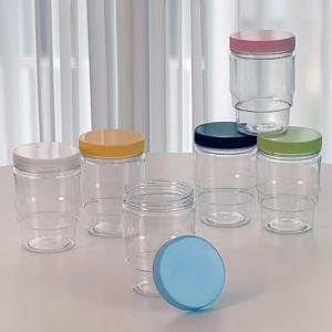 미르 국산 후르츠팟 샐러드 밀프랩 도시락통 투명 용기 550ml 6P 세트