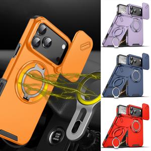 아이폰17 16 15 14 13 카메라 슬라이드 커버 마그네틱 링 케이스