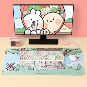 토체프 101 108키 기계식 유무선 키보드 곰돌찡이랑 토끼찡 에디션