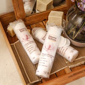 오가닉 코튼퍼프 [유기농 순면 화장솜] 80매 x 3팩