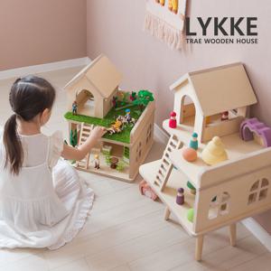 [꼬메모이] 트레 리케하우스 / 자작나무 원목 인형의집 장난감집 역할놀이 키즈 유아 아기