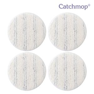 캐치맙 원형 물걸레 청소기용 패드 4P 14cm 호환형