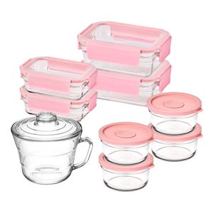 퓨어 렌지쿡 주방완성 핑크에디션 9조 세트[직사각]