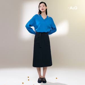 더엣지 24SS 벨티드 개버딘 스커트