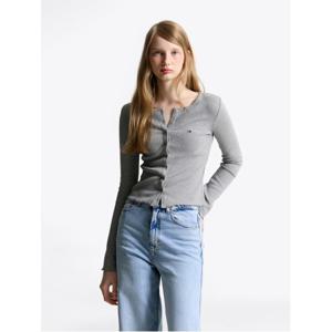 [정상가: 99000원] 타미진스 슬림 립 스냅 버튼 탑 (T32F6TTO01TWT2P6N)