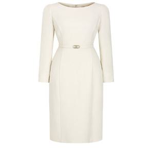 펄 슬리브 보트넥 H라인 원피스 GPAM0OP901