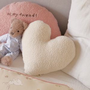 귀여운 애착인형 러브하트 핑크 모양쿠션 2color