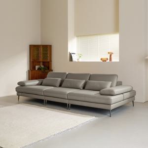 모션 3.5인 쿼드 스윙 전체 천연가죽 소파