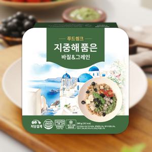 푸드씽크 지중해품은 곡물도시락 웜그레인샐러드 바질앤그레인