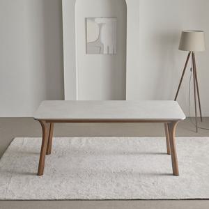 샤른 소리없는 애쉬 원목 양면 세라믹 식탁 테이블 6인(1800)