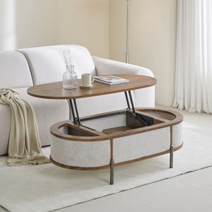 올리보 타원형 리프트업 테이블 업모션 1200