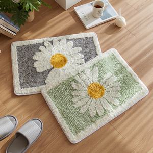 현관 주방 거실 인테리어 러그 화사한 스프링 자카드 발매트 2color