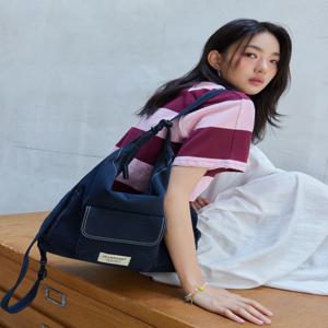 뉴욕 액세서리 JABA5E960N2 [젤라또] 네이비 캔버스 호보 겸 백팩