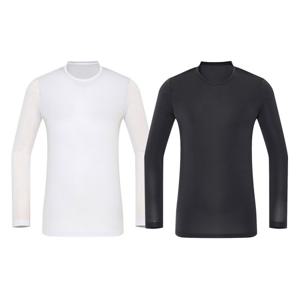 남성 냉감 레이어드 긴팔 라운드넥 티셔츠 2종택1