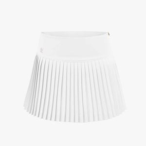 페라 플레어 플리츠 스커트. (화이트)