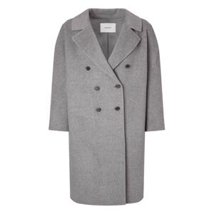 헤지스 여성 [[25FW]] HSCO5DC02G2 [시즌오프]캐시미어 블렌디드 핸드메이드 더블 롱코트 그레