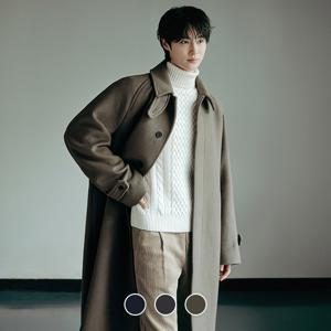 075923 변우석 울/캐시미어 발마칸 코트