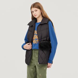 [본사] 퍼 포켓 덕 다운 베스트_BAPDH1561BK