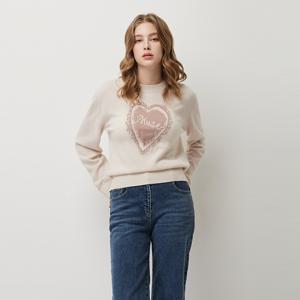 [본사] 캐시미어 블렌드 하트 뮤즈 니트_SAKP49561LP