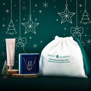 [티르리르] 티르리르x아로마티카 웨이블렛 포인트 화이트실버 SET TSESVW08040M