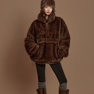 E9038 페이크 퍼 아노락 탑