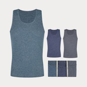 남성 메리야스 런닝셔츠 런닝구 유색 스판 런닝 3매입 세트