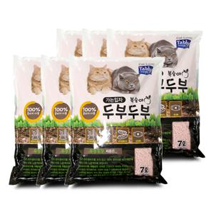 테비 두부두부 고양이두부모래 복숭아(가는입자) 7L x 6개