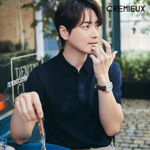 다니엘크레뮤 25SS 코튼 블렌디드 반팔 카라 니트 3종