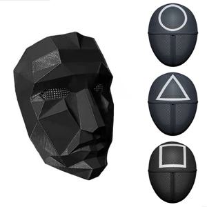 오겜2 패러디 병정 프론트맨 코스튬 가면 할로윈 이벤트 졸사컨셉 마스크