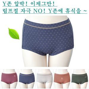 블라디여숏드로즈 세미사각 여성팬티 5매
