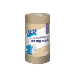 [롯데백화점](스카트) THE 버블 일회용 위생 수세미 베이지 46매