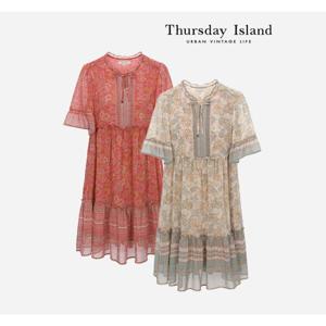 [Thursday Island] 보더 믹스 미니 원피스(T236MOP132W)