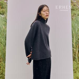 [25 NEW] 에르헴 25FW 캐시미어 100 로우게이지 하이넥 루즈핏