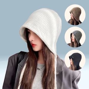 (이거찜) 심플하고 세련된 니트 보넷 모자 보닛햇 버킷햇 벙거지모자 보넷니트모자