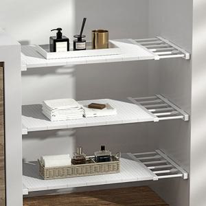 길이조절 압축 선반 옷장 욕실 싱크대 다용도 압축봉 수납선반