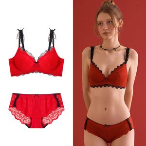 [하프클럽]  레이스팬티세트 블랙루즈 브라 RED EBBRG1C65M