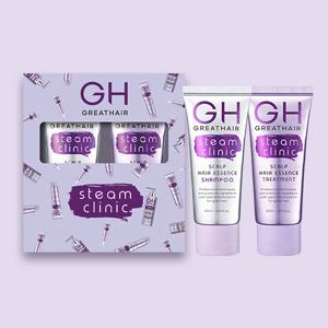 [GH그레이트헤어] 스팀클리닉 여행용 샴푸+트리트먼트 듀오세트