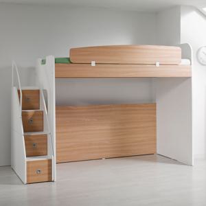 컨셉트 MU-120 E0 수납형 계단 벙커 이층 침대 DF903046